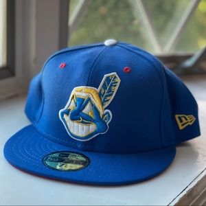 Cleveland Indians Hat with unique colors.